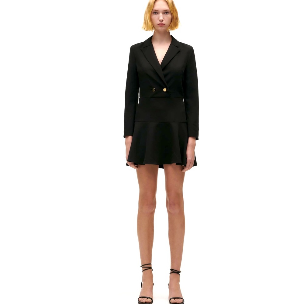 Zara black blazer jumpsuit size medium